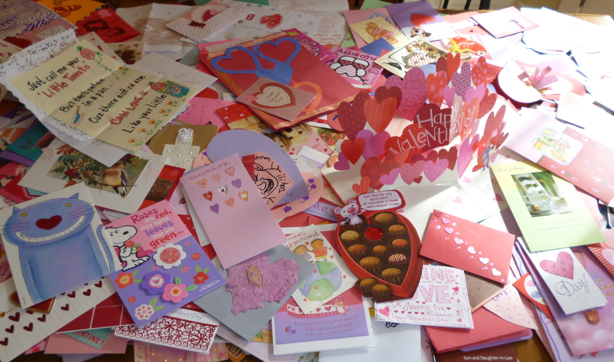 Table Full of Valentines