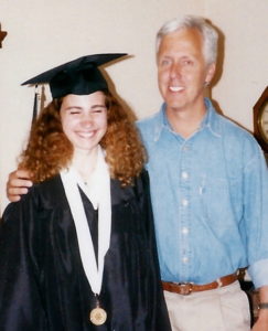 Lindsey and John on Her Graduation Day (1999)