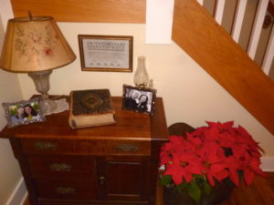 Poinsettia in the Atwell Home Entry Way