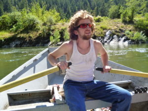 Adam Rowing the Boat