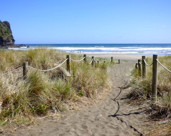 Entrance to Piha Beach